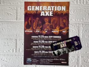 GENERATION AXE ジャパンツアー